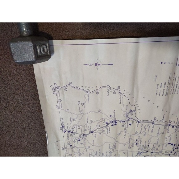 Map Vermont covered bridges State Of Vermont Agency Of Transportation 1988 map - Picture 13 of 13